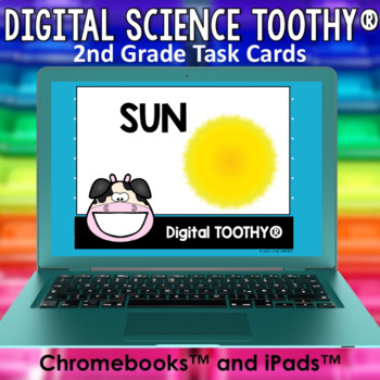 Preview of The Sun Digital Science Toothy® Task Cards | Distance Learning Games