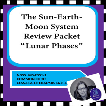 Preview of The Sun-Earth-Moon System Review Packet: Lunar Phases