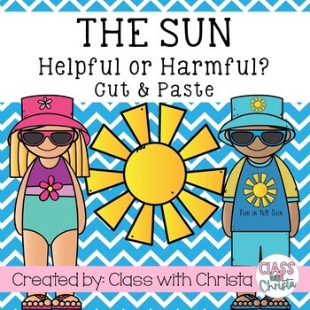 Preview of The Sun Harmful or Helpful Cut and Paste