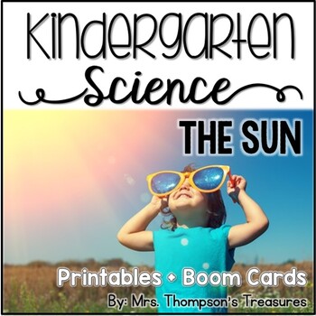 Preview of The Sun Kindergarten Science NGSS + Boom Cards™ Distance Learning