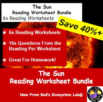 Preview of The Sun Lesson Reading Worksheet Bundle **Editable**