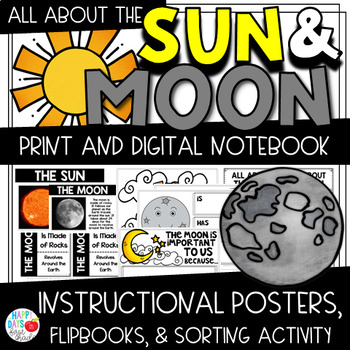 Preview of All About the Sun and Moon (Kindergarten, 1st, 2nd Grade)