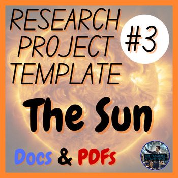 Preview of The Sun | Science Research Project Template #3 | Astro (Offline Version)