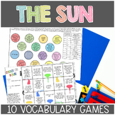 The Sun Science Vocabulary Games Centers