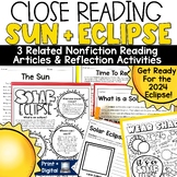 Solar Eclipse 2024 Reading Passages Comprehension Activiti