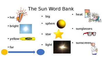 Preview of The Sun Word Bank