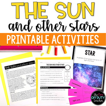 Preview of The Sun and Other Stars Reading Passages, Posters, Printable Activities