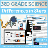The Sun and Stars Activity & Answer Key 3rd Grade Earth & 