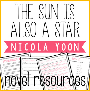 Preview of The Sun is Also a Star Novel Resources and Reading Questions