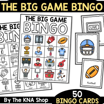 The Super Big Football Bowl 2023 Game Bingo by The KNA Shop