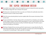 The Super Snowman Switch -Writing a Set of Directions WINTER