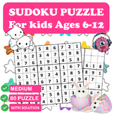 The Super Sudoku Book For Smart Kids: A Collection Of 80 S
