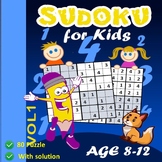 The Super Sudoku Puzzle Book For Smart Kids Over 80 Puzzle