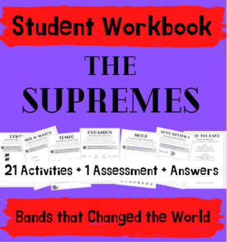 Preview of The Supremes Music Workbook - Bands that Changed the World