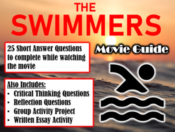 Preview of The Swimmers Movie Guide (2022) - Movie Questions with Extra Activities