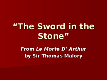 Preview of The Sword in the Stone (ppt)