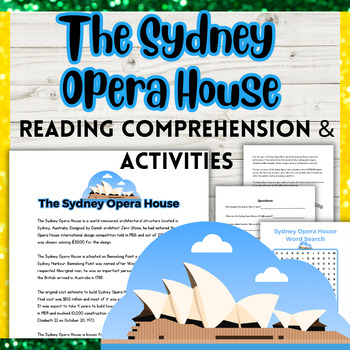 Preview of The Sydney Opera House Reading Comprehension - Australian History worksheets