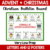 The Symbols of Advent and Christmas Bulletin Board: