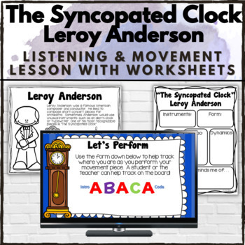 Preview of The Syncopated Clock -- Activity to Teach Rondo and Staccato/Legato