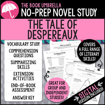 Preview of The Tale of Despereaux Novel Study { Print & Digital }