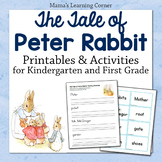 The Tale of Peter Rabbit Activities for Kindergarten and F