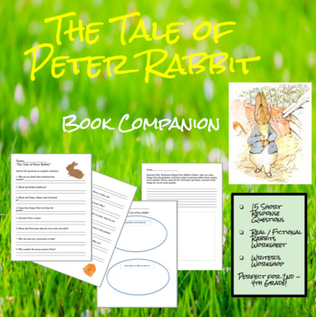 Preview of The Tale of Peter Rabbit- Comprehension Questions and other writing Activities