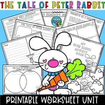 Preview of The Tale of Peter Rabbit - Summer Reading Comprehension - Literacy Centers