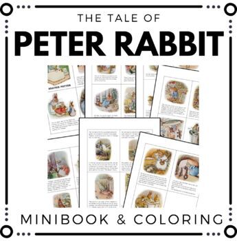 Preview of The Tale of Peter Rabbit - Mini Books and Coloring Pages - Beatrix Potter
