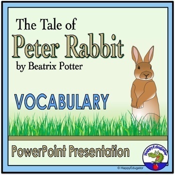 Preview of The Tale of Peter Rabbit Vocabulary PowerPoint Easter Activity