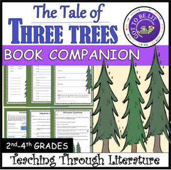 Preview of The Tale of Three Trees BOOK COMPANION Easter reading activities