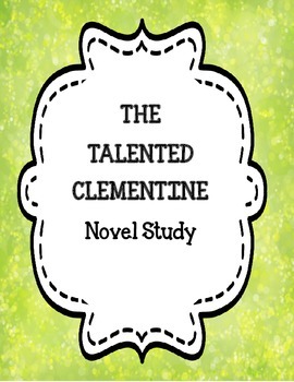 Preview of The Talented Clementine - Distance Learning