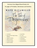 The Tales Of Despereaux  Common Core Aligned Novel Study 61 pgs