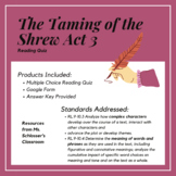 The Taming of the Shrew Act III Quiz