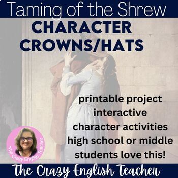 Preview of The Taming of the Shrew Characterization Lessons Activities and Crowns