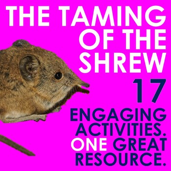 Preview of The Taming of the Shrew Choice Menu With 17 Engaging Activities!