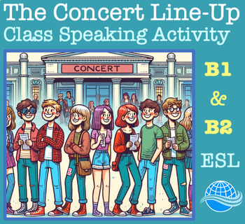 Preview of Speaking Activity: The Taylor Swift Concert Line-Up (Intermediate ESL)