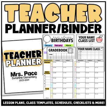 Preview of The Teacher Binder | Planner | Organizer