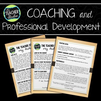 Preview of The Teacher Studio:  Professional Development and Coaching Brochure