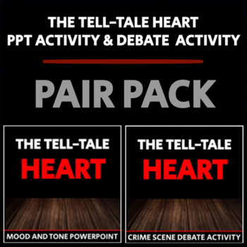 Preview of The Tell-Tale Heart - ACTIVITY PAIR PACK - PowerPoint Practice & Class Debate
