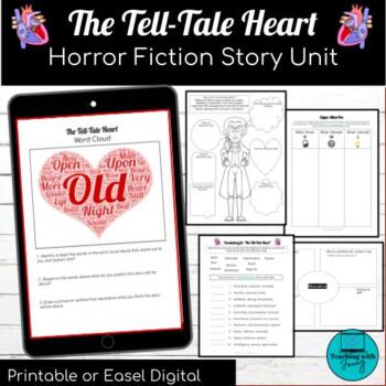 Preview of The Tell Tale Heart Edgar Allan Poe Short Story Activities