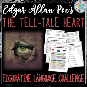 Preview of The Tell-Tale Heart Figurative Language Challenge Activity