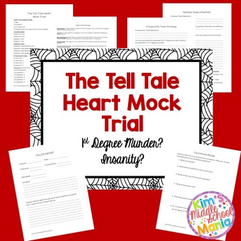 Preview of The Tell Tale Heart Mock Trial-Great Fall Activity