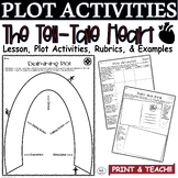 The Tell Tale Heart Plot Diagram Elements Analysis Workshe