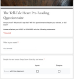 The Tell-Tale Heart Pre-Reading Questionnaire