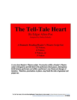 Preview of The Tell-Tale Heart Reader's Theatre script