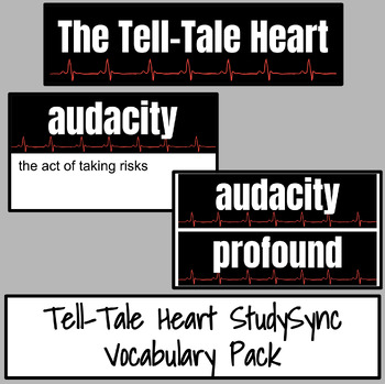 Preview of The Tell-Tale Heart StudySync Vocabulary Supplement