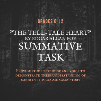 Preview of The Tell-Tale Heart Summative Mood Task (Great for Halloween!)