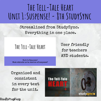 Preview of The Tell-Tale Heart - Unit 1: Suspense! of StudySync
