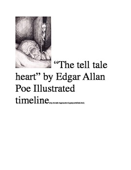Preview of Edgar Allan Poe The Tell Tale Heart Illustrated Timeline