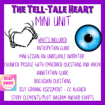 Preview of The Tell-Tale Heart by Edgar Allan Poe - Mini Unit Plan